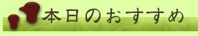 本日のおすすめ
